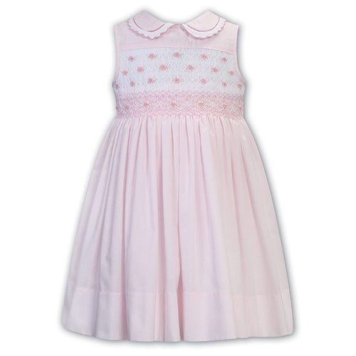 Pink Sleeveless Flower Dress