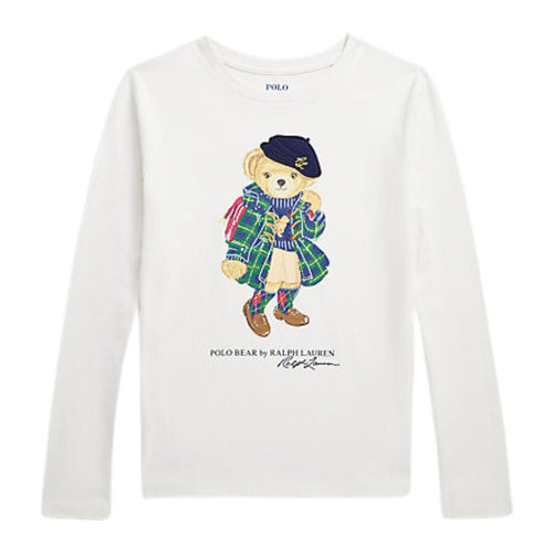 Ivory Girls Bear LS T-Shirt