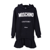 Black Logo Frill Dress