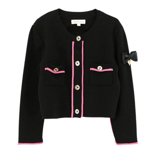 Black Knitted 'Whitney' Jacket
