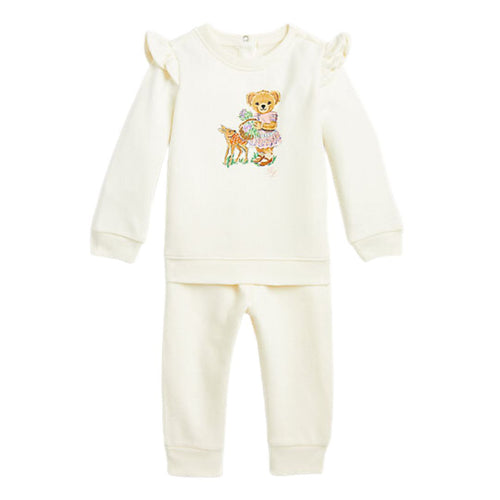 Cream Bear Logo Tracksuit