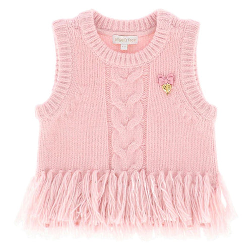 Pink 'Ava' Fringe Top