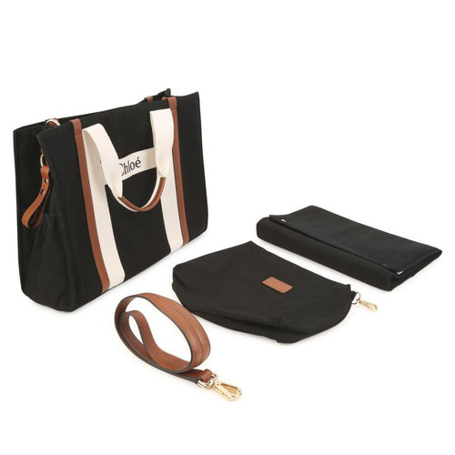 Black Logo Changing Bag