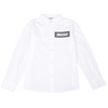 White Logo Patch Shirt