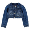 Cropped Denim 'Daffy' Denim Jacket