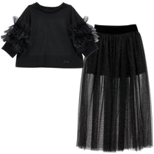 Load image into Gallery viewer, Lurex Glitter Knit Long Skirt &amp; Top Set