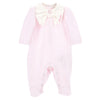 Pink Bow Collar Babygrow