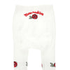 Ivory Red Roses Tights