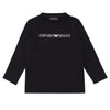 Navy LS Logo T-Shirt