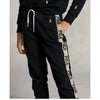 Girls Black & Gold Taped Tracksuit