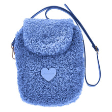 Load image into Gallery viewer, Blue Plush Shoulder Bag