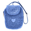 Blue Plush Shoulder Bag