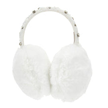 Load image into Gallery viewer, White Rhinestone Earmuffs