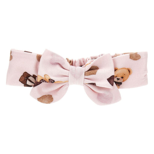 Pink Bow Bear Headband