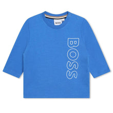 Load image into Gallery viewer, Blue Vertical Logo Baby T-Shirt
