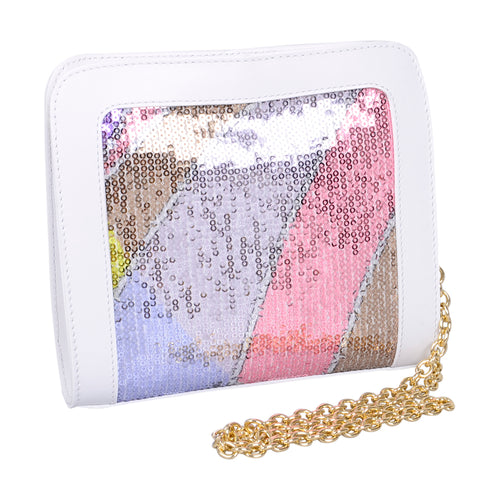 White Sequin Bag