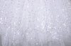 White Tulle Layered Sequin Skirt