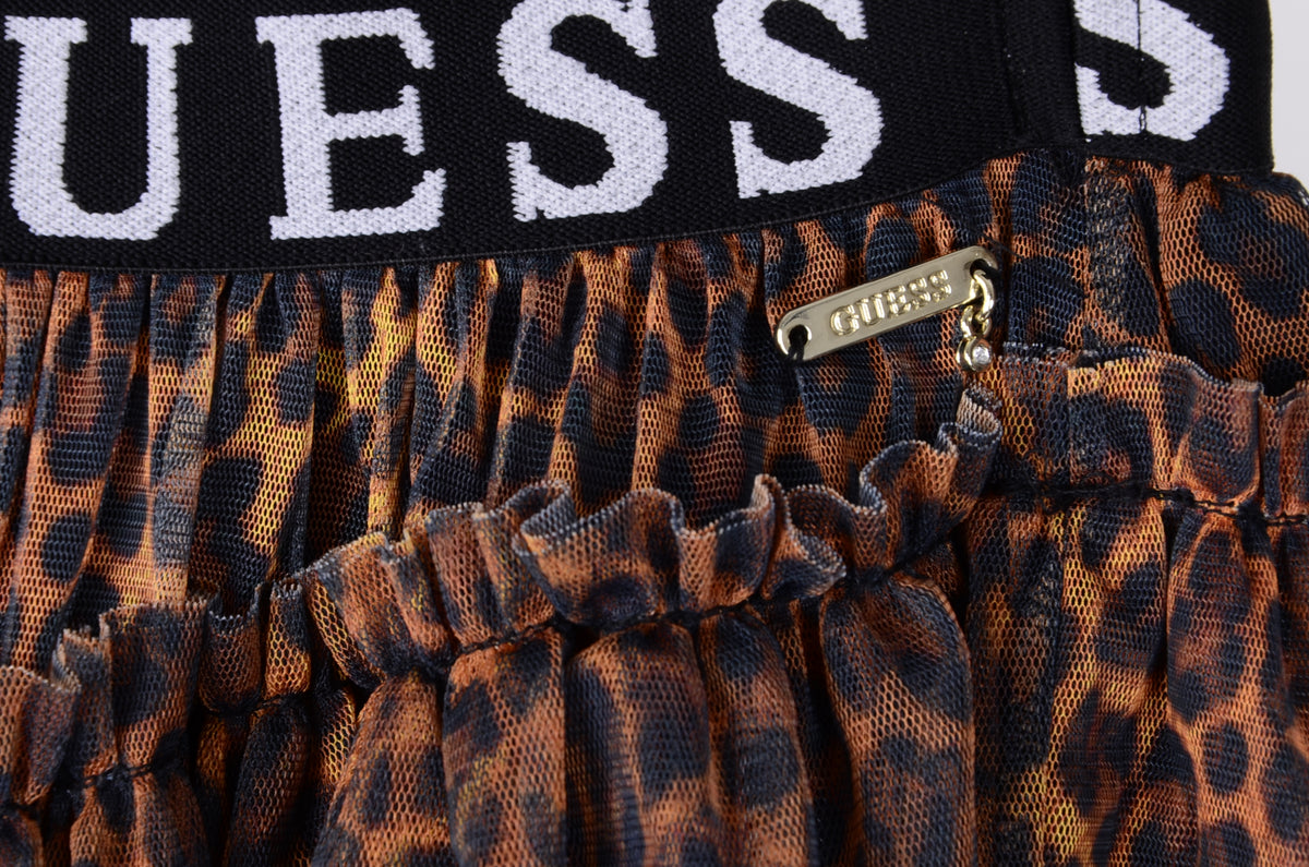 GUESS - Leopard Print Netted Skirt – Village Kids