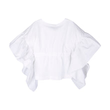 Load image into Gallery viewer, Ivory Loose Fit Frill Top