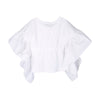 Ivory Loose Fit Frill Top