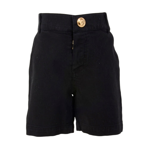 Black Greek Fret Shorts