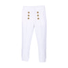White Military Sweat Pants