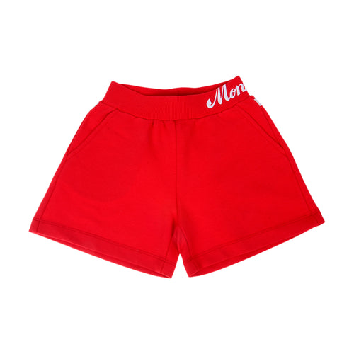 Girls Red Sweat Shorts