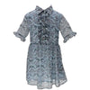 Blue Paisley Shirt Dress