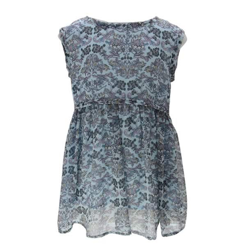 Blue Paisley Top