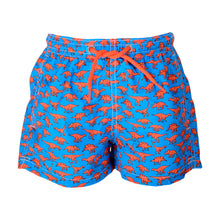 Load image into Gallery viewer, Blue Dinosaur Swimming Shorts