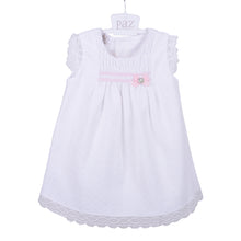 Load image into Gallery viewer, White Laced Baby Dress
