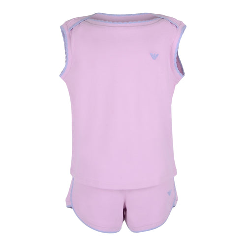 Pink Top & Shorts Set