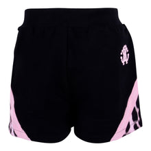Load image into Gallery viewer, Black &amp; Pink Leopard Shorts