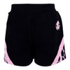 Black & Pink Leopard Shorts
