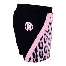 Load image into Gallery viewer, Black &amp; Pink Leopard Shorts