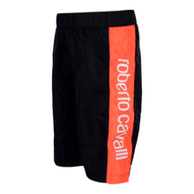 Load image into Gallery viewer, Roberto Cavalli Boys Black &amp; Orange Swim Shorts