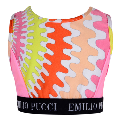 Emilio Pucci Girls Pink Pink Sports Top