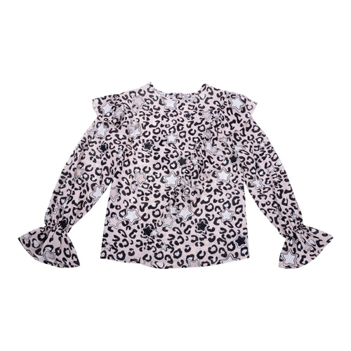 Byblos Girls Sale Pink Leopard Star Blouse