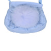 Blue Pompom Bag