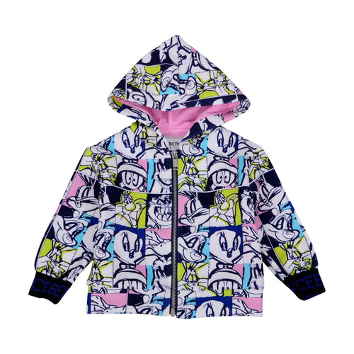 Pink Graphic Looney Tunes Hoodie