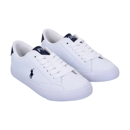 White & Navy 'Theron' Trainer