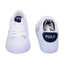 Load image into Gallery viewer, White &amp; Navy &#39;Theron&#39; Trainer