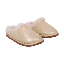Load image into Gallery viewer, Gold &amp; Cream Slippers