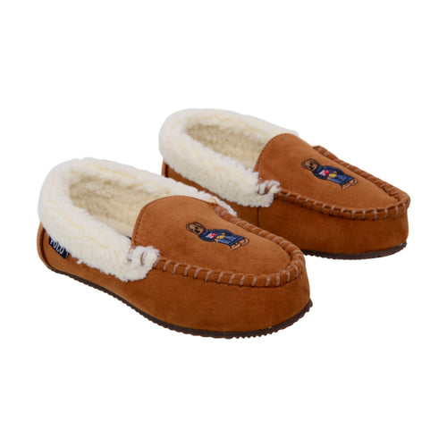 Tan 'Dezi IV Bear' Slippers