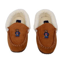 Load image into Gallery viewer, Tan &#39;Dezi IV Bear&#39; Slippers