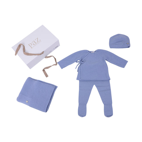 Blue Outfit, Hat & Blanket