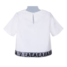 Load image into Gallery viewer, Girls White Sequin Top