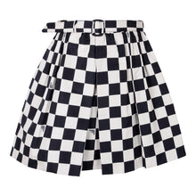 Load image into Gallery viewer, Cream &amp; Black Check Skirt