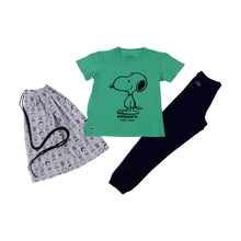 Load image into Gallery viewer, Green &amp; Navy Pyjama Set