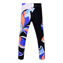 Load image into Gallery viewer, Orange, Blue &amp; Black Pucci Leggings